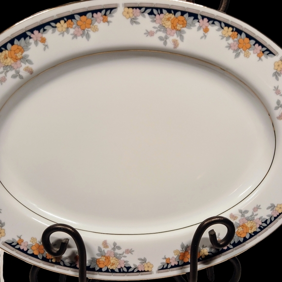 Epoch Park Manor 6502 Oval Serving Platter Japan China Dinnerware - Picture 9 of 10